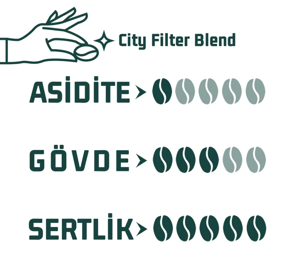 Haldia City Filtre Blend Kahve 1000 gr.