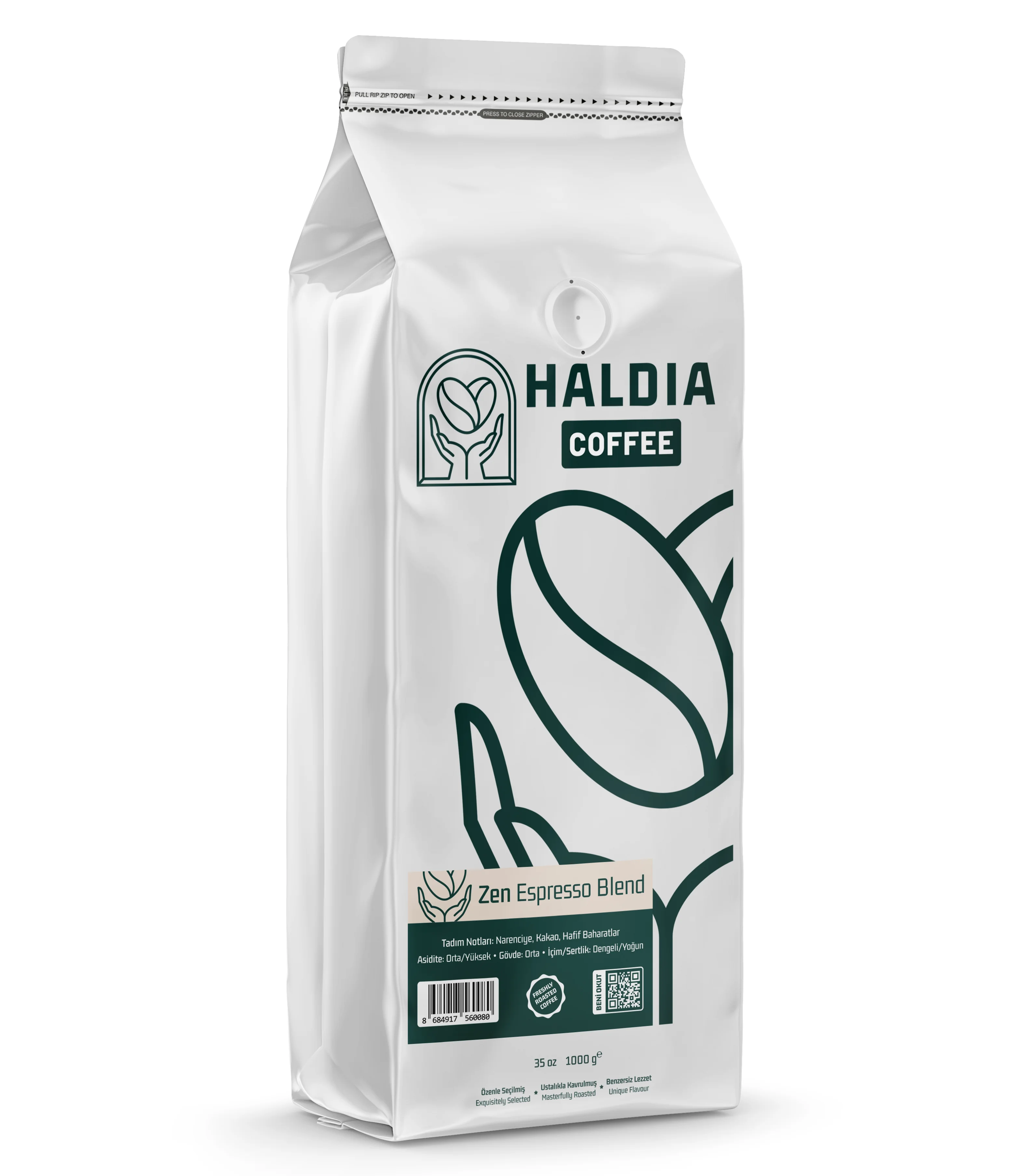 Haldia Zen Espresso Blend Kahve 1000 gr.