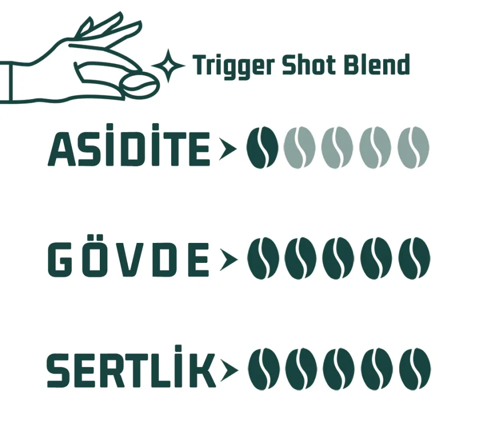 Haldia Trigger Shot Blend Kahve 250 gr.