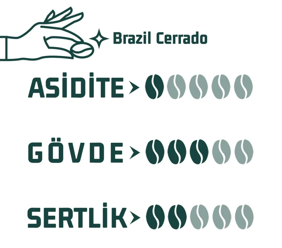Haldia Brazil Cerrado Yöresel Kahve 1000 gr. 