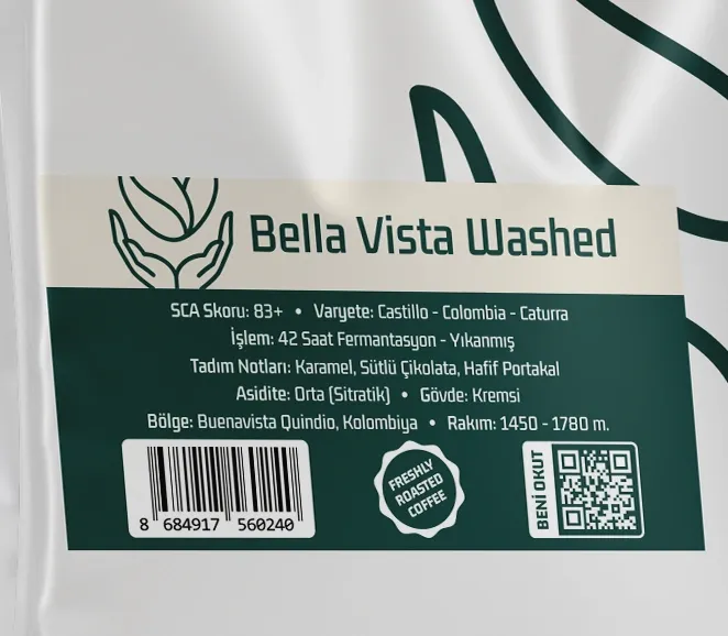 Haldia Bella Vista Washed Nitelikli Kahve 250gr.