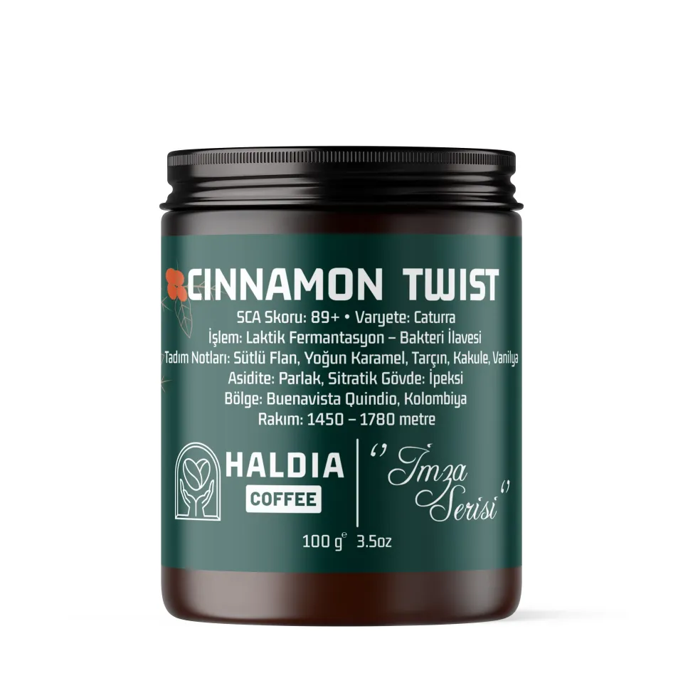 Haldia Cinnamon Twist İmza Serisi Kahve 100gr.