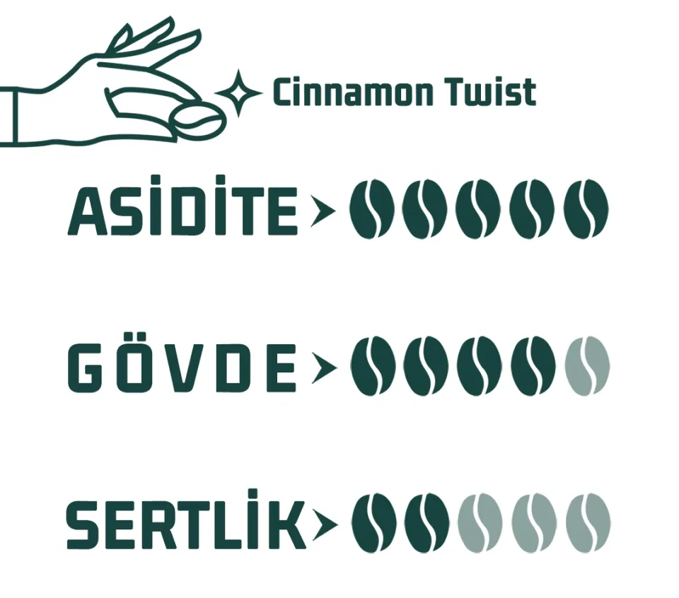 Haldia Cinnamon Twist İmza Serisi Kahve 100gr.