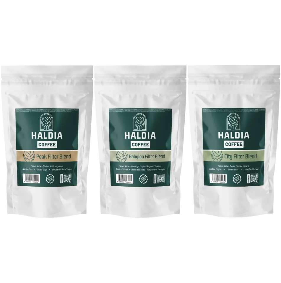 Haldia 3x100gr Filtre Kahve Blend Tadım Seti