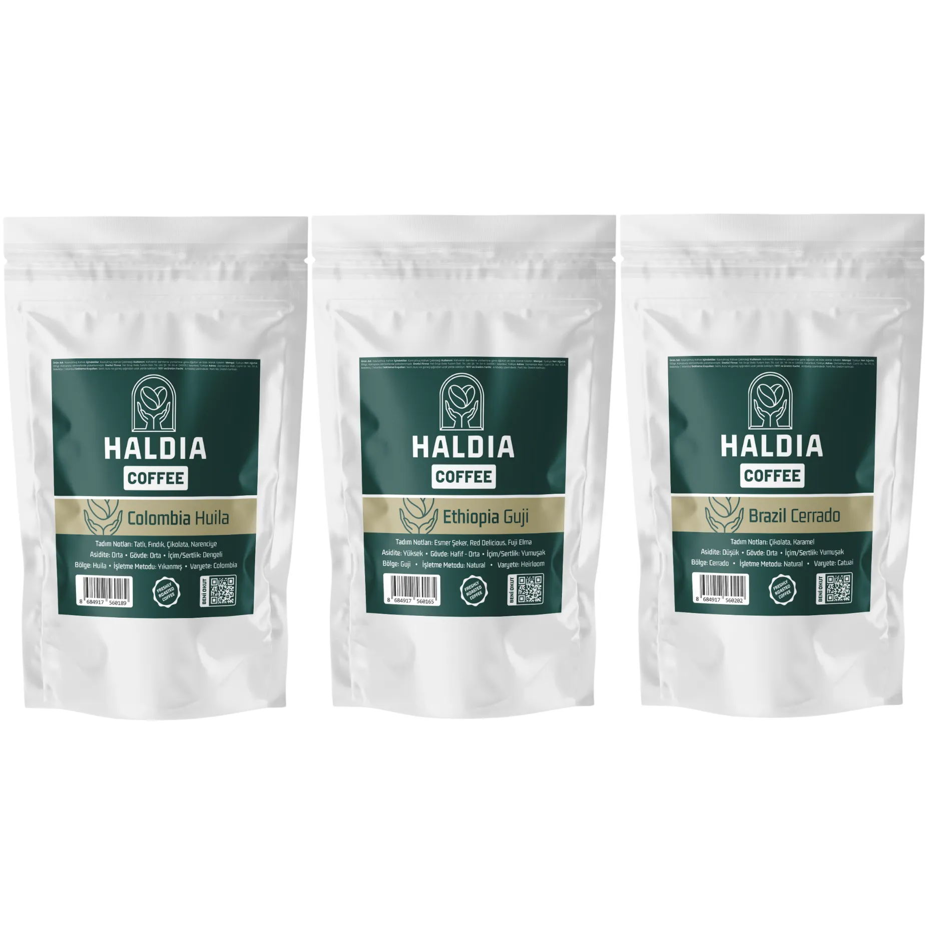 Haldia 3x100gr Yöresel Kahve Tadım Seti