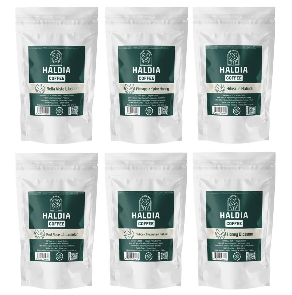 Haldia 6x100gr Nitelikli Kahve Tadım Seti