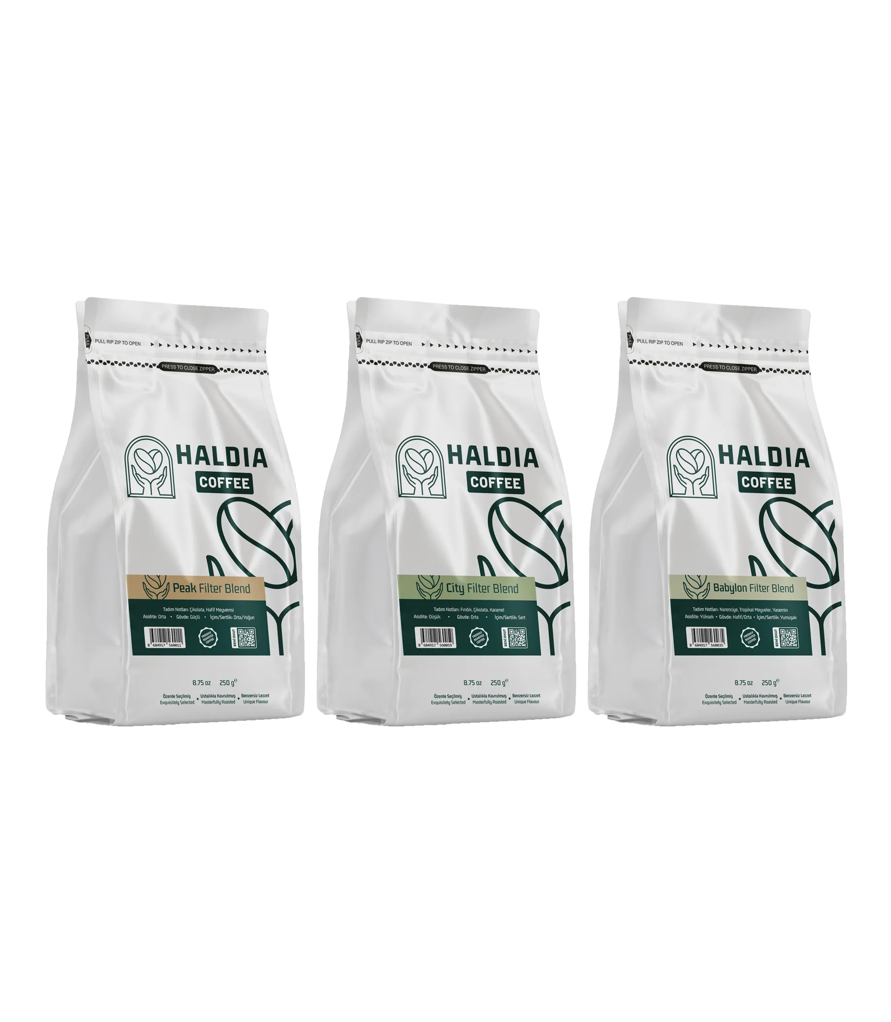 Haldia 3x250gr Filtre Kahve Blend Fırsat Paketi