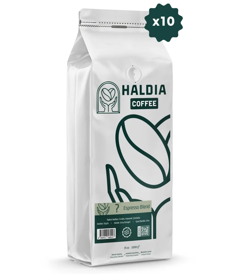 Haldia 10x1000gr Seçeceğiniz Espresso Blend Fırsat Paketi