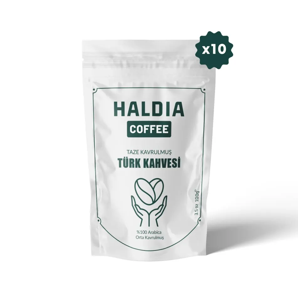 10x100gr Taze Kavrulmuş Türk Kahvesi Fırsat Paketi
